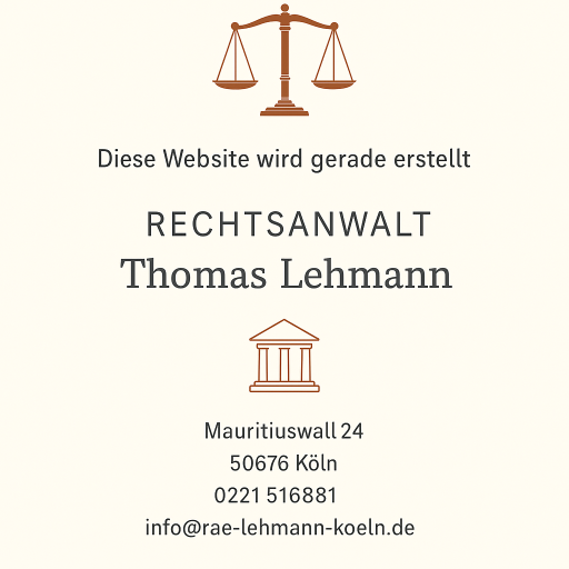 Diese Website wird gerade erstellt – RA Thomas Lehmann